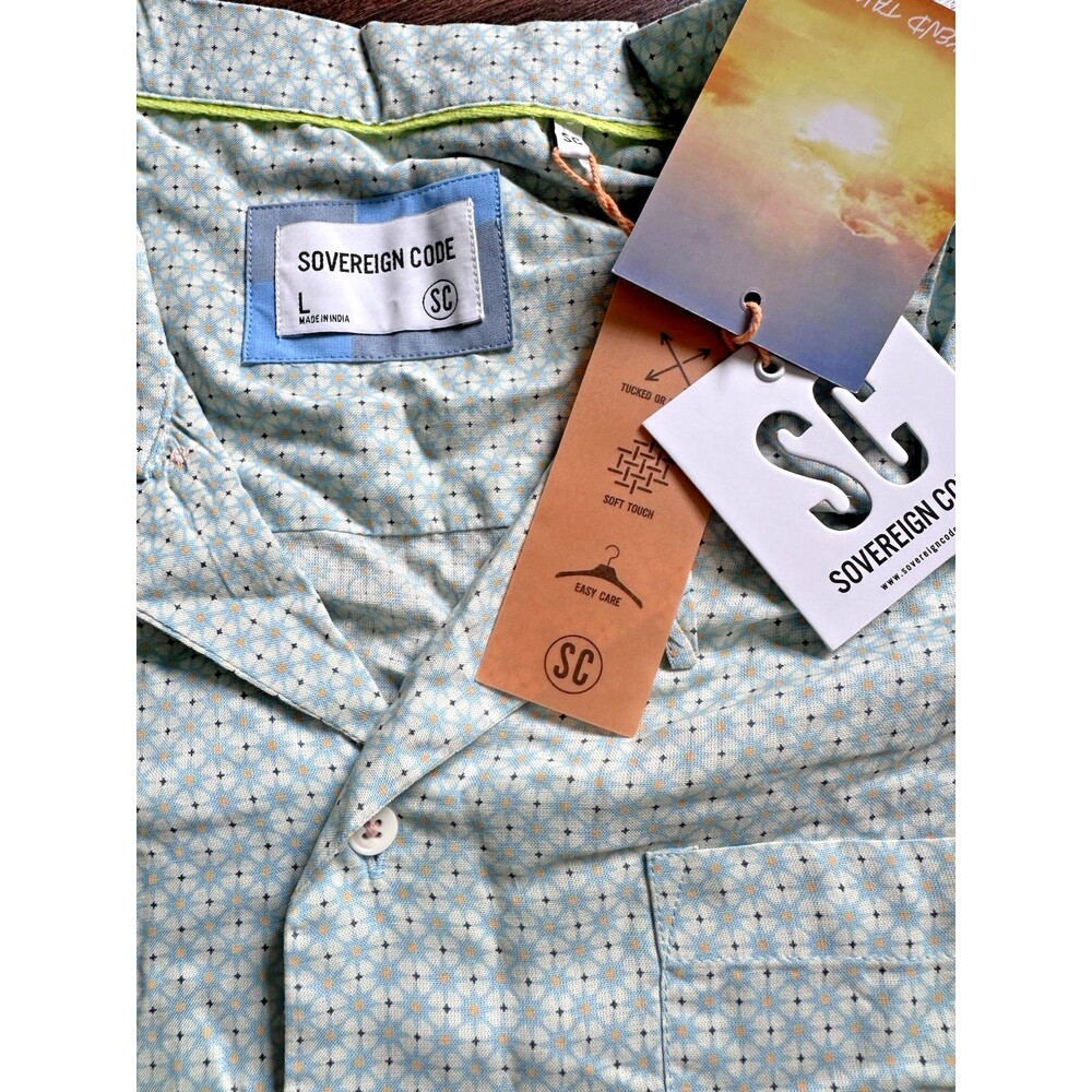 SOVEREIGN CODE men's button down short sleeve shi… - image 3